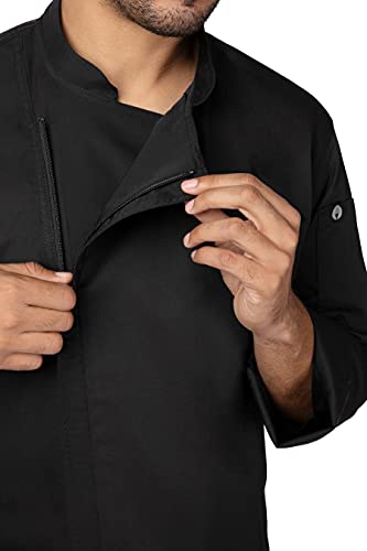 Chef Works معطف الطهاة هارتفورد المستدام للجنسين من شيف ووركس، أسود، متوسط - Image 2
