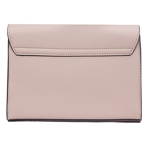 KKXIU Women Elegant Faux Leather Evening Envelope Clutch Purse Foldover Bags for Party Wedding Prom (A-Pink) - Image 5
