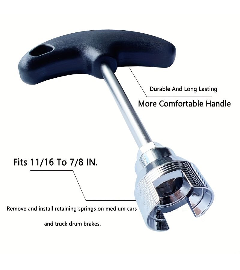 Black Brake Spring Compressor Car Repair Tool Install Handle Washer Accessories - Image 5