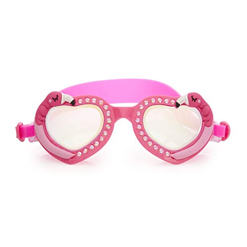 Bling 2O Girls' Pink Flamingo Kids Swimming Goggles (Ages 3+) - UV Protection, Latex-Free, 100% Silicone Material - Includes Anti-Fog & Adjustable Head Strap - Image 2