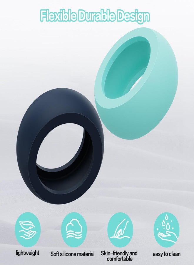 AWINNER Silicone Ring Cover Compatible for Samsung Galaxy Ring,Protective Ring Case, Sizes 5-13,Elastic Ring for Working Out, Set of 6 (Mixed Color, M (9/10/11)) - Image 4