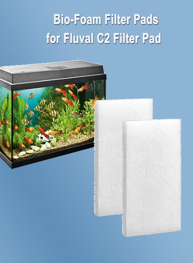 Qzbhct 10 Pcs Foam Filter Pads Compatible with Fluval C2 Canister Filter Aquarium Bio Sponge Replacement - Image 2