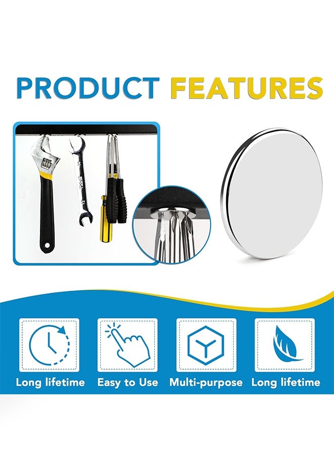 25 قطعة من أقراص مغناطيس نيوديميوم دائرية مزخرفة، مغناطيسية دائمة، مغناطيس ثلاجة صغير ممتع للسبورة البيضاء، مغناطيس خزانة لطيف، مغناطيس دائري، للحرف اليدوية، لوح مسح جاف (20 × 2 مم) - Image 3