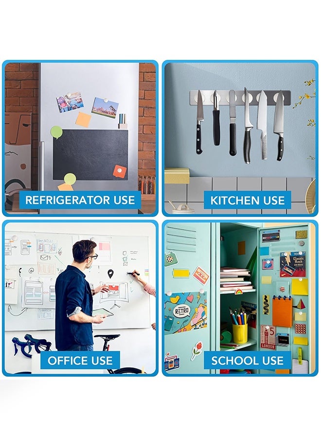 25 قطعة من أقراص مغناطيس نيوديميوم دائرية مزخرفة، مغناطيسية دائمة، مغناطيس ثلاجة صغير ممتع للسبورة البيضاء، مغناطيس خزانة لطيف، مغناطيس دائري، للحرف اليدوية، لوح مسح جاف (20 × 2 مم) - Image 5