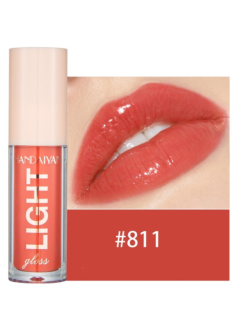 Handaiyan Lip Gloss Jelly Hydrating Moisturizing Long Lasting High Glossy Light Stain Super Shiny Balm Oil Tinted Treatment Lips Glow Glass Shine Makeup Color Bright Lifter Lip Care For Women Girls  - Image 1