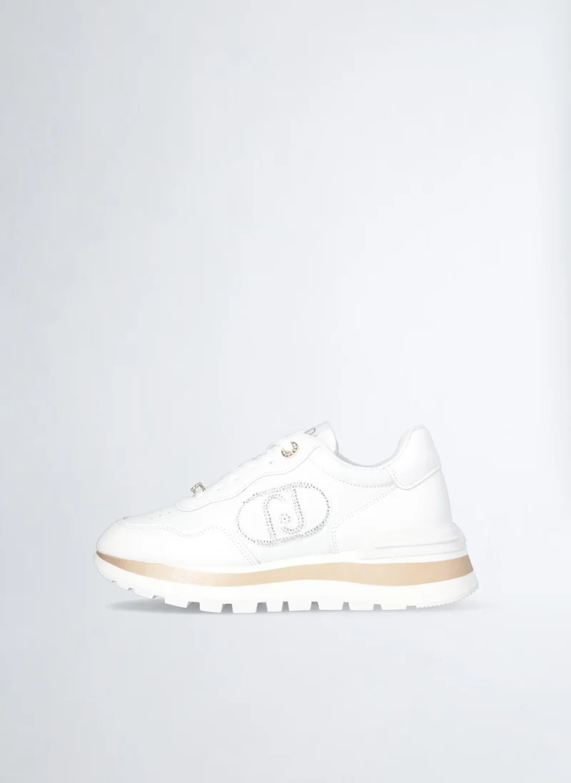 Liu Jo White Sneakers in Leather