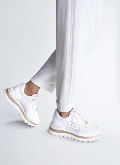 Liu Jo White Sneakers in Leather