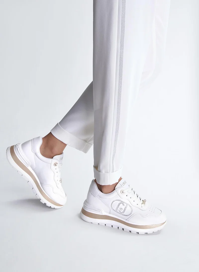Liu Jo White Sneakers in Leather
