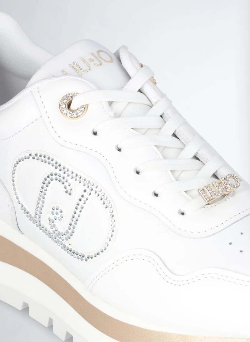 Liu Jo White Sneakers in Leather