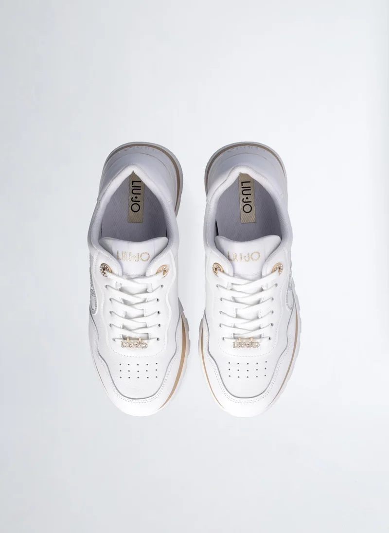 Liu Jo White Sneakers in Leather