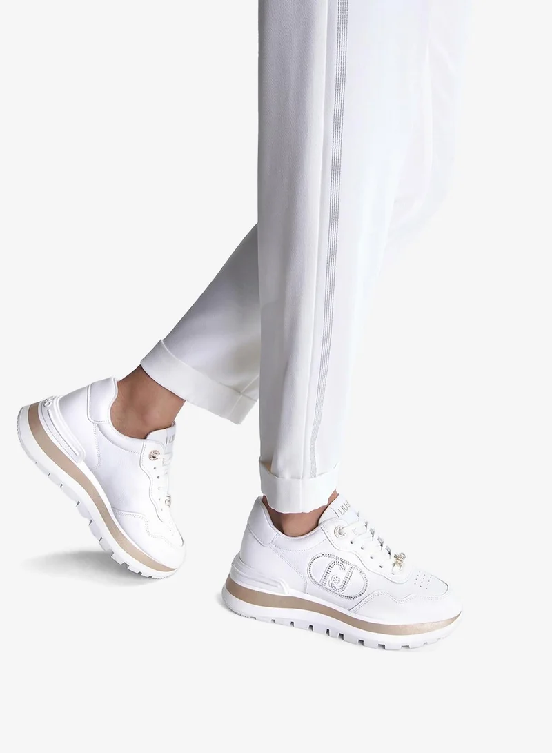 ليو جو سنيكرز جلد أبيض