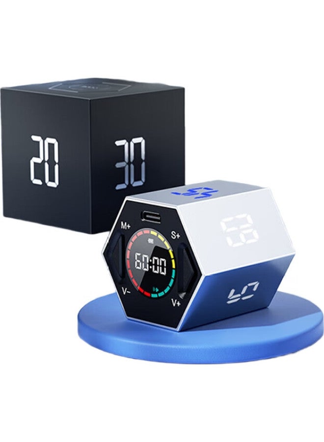 Llano Back-To Flip Timer, Learning Children'S Self-Discipline Time Management Device, Timer With Visual Clock, Countdown Alarm, Office Kitchen Sports Time Management, Small Square Gift - Image 1