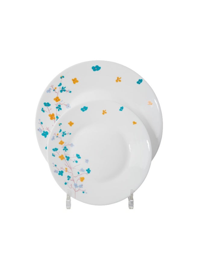 السيف  طقم سفرة من الأر كوبال مكون من 76 قطعة يستخدم لعدد 12 شخص مع نقشات زهور جميلة و زاهية - Image 3