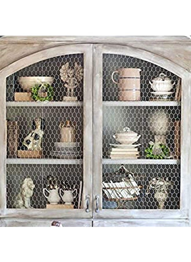 Generic - Garden Plants Fence 1×25m Cat Safety Net Hexagonal Bird Cage Netting Big Metal Chicken Wire Mesh for Craft Projects Gardening Home Decoration - Image 1