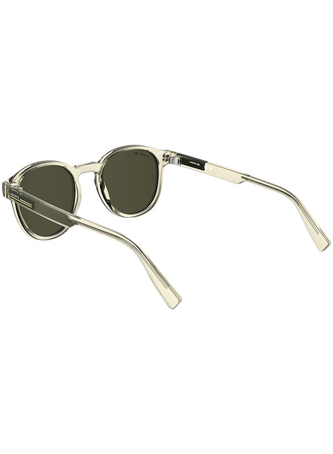 LACOSTE نظارات شمسية لاكوست كاملة الإطار L6055S 5121 (750) شفافة صفراء - Image 2