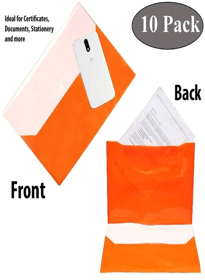HCS A4 Size Plastic File Folder with Sliding Bar Report Covers (Pack of 5) | Transparent Document Organizer Binder for Presentations, Resumes, Certificates & School Projects - Image 3