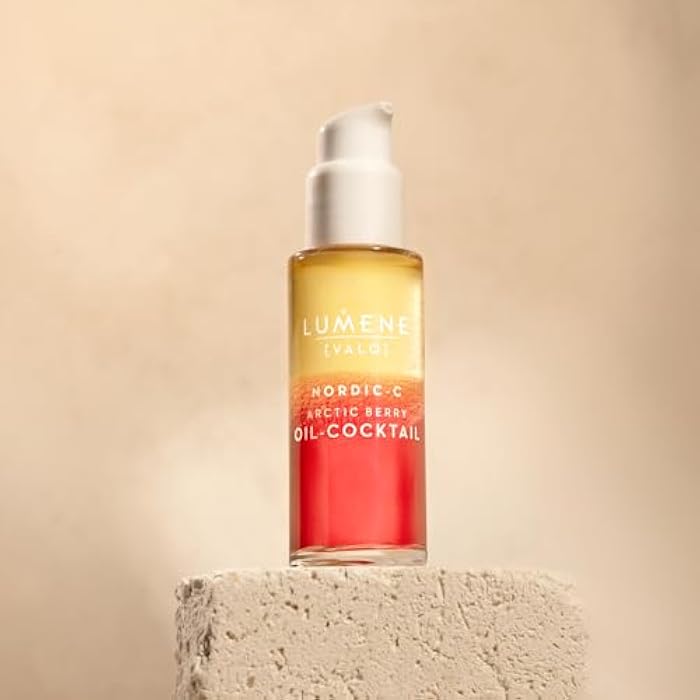 Lumene Nordic-C [Valo] Arctic Berry Face Oil - Antioxidant-Rich, Hydrating Serum with Vitamin C, Vitamin E & Hyaluronic Acid - Replenishes and Plumps Dry Skin - Vegan Skin Care (30 ml) - Image 4