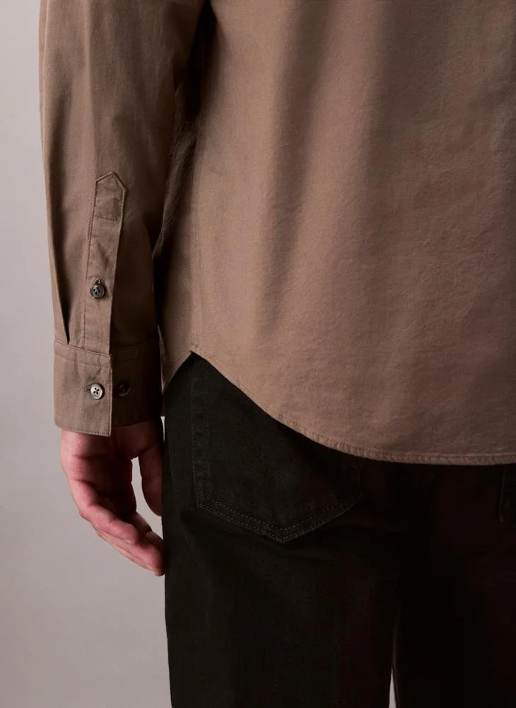Calvin Klein Jeans Solid Classic Oxford Button-Down Shirt