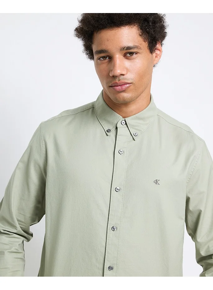 Calvin Klein Jeans Solid Classic Oxford Button-Down Shirt