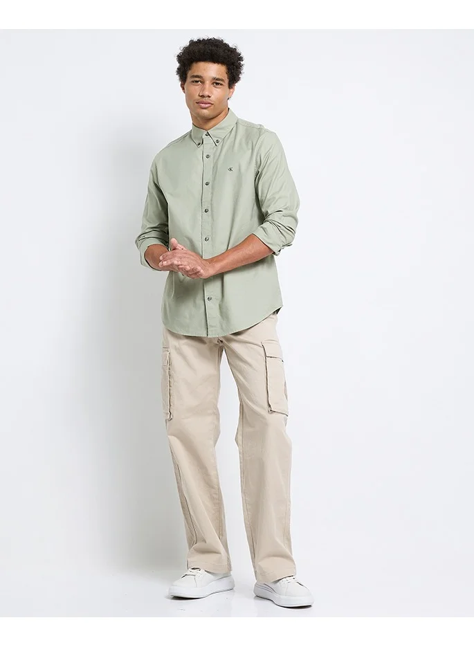 Calvin Klein Jeans Solid Classic Oxford Button-Down Shirt