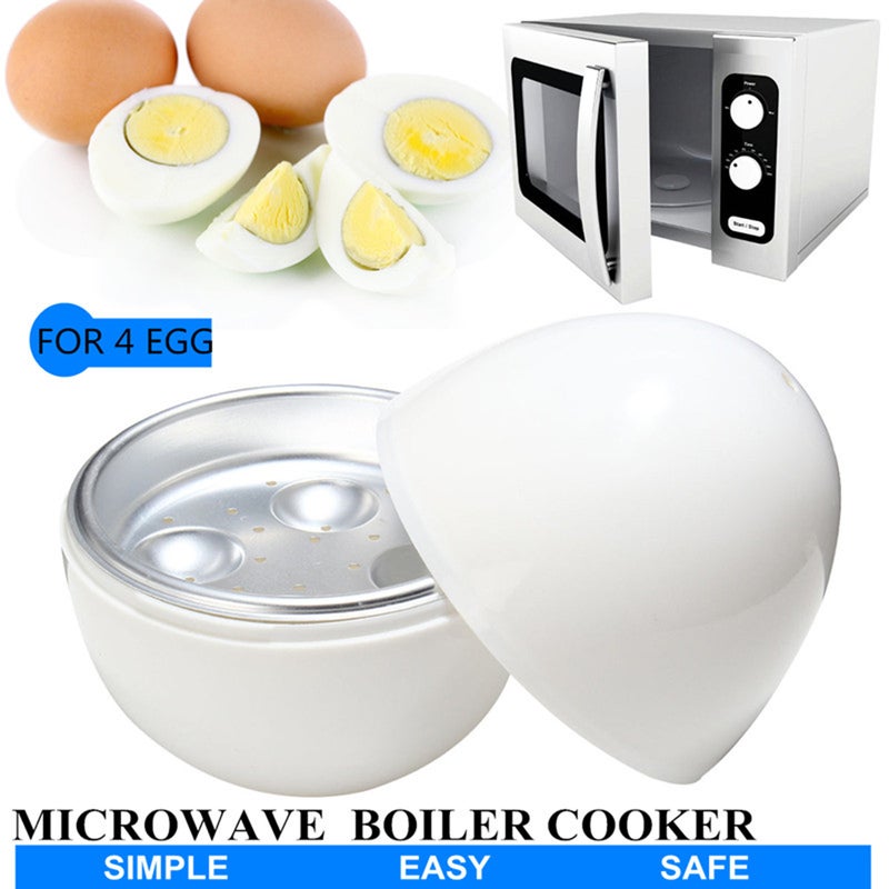 🍳 صينية طهي بيض بشكل دائري للميكروويف بسعة ٤ بيضات - Image 2
