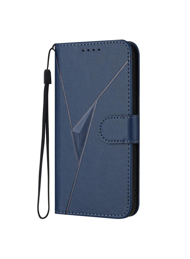 Zaboon Case For Infinix Hot 50i / Smart 9 Triangle Pattern Buckle Clasp Leather Phone Case - Image 2