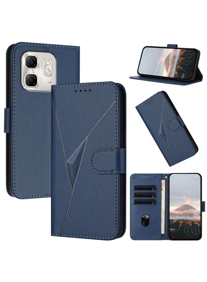 Zaboon Case For Infinix Hot 50i / Smart 9 Triangle Pattern Buckle Clasp Leather Phone Case - Image 1