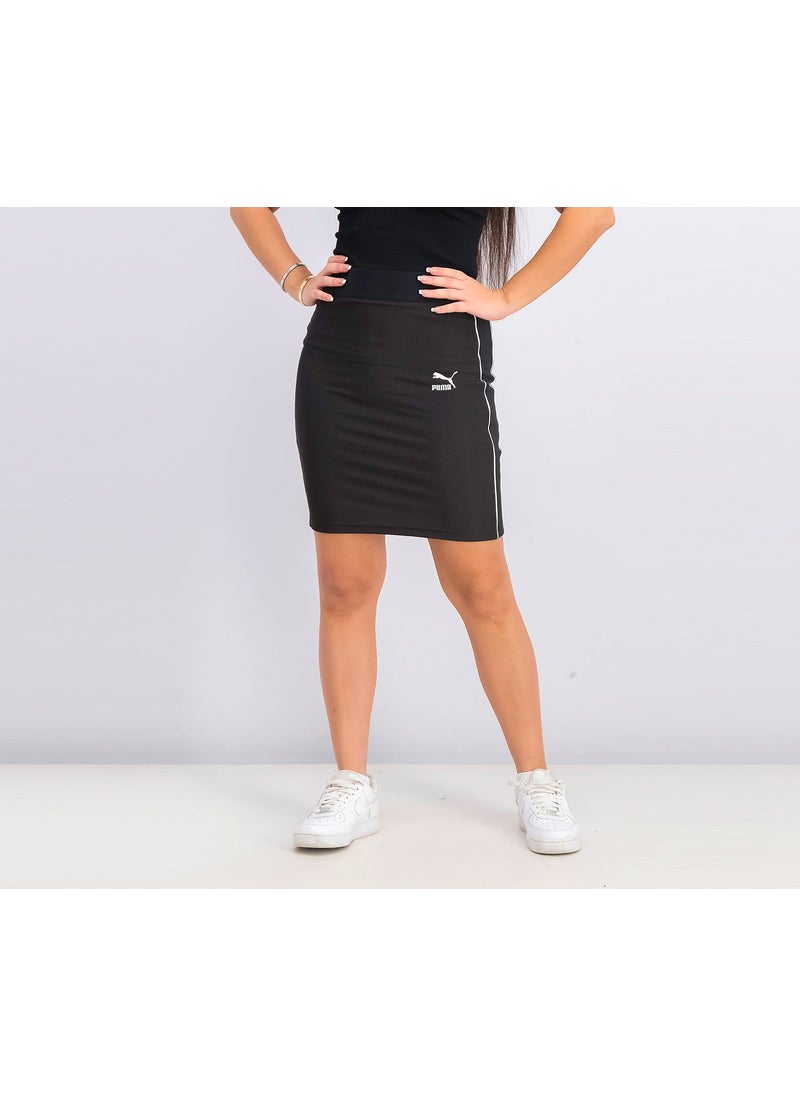 PUMA Women Classic Rib Skirt, Puma Black  - Image 1