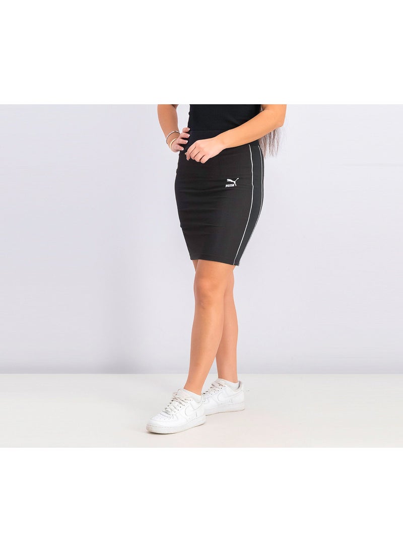 PUMA Women Classic Rib Skirt, Puma Black  - Image 3