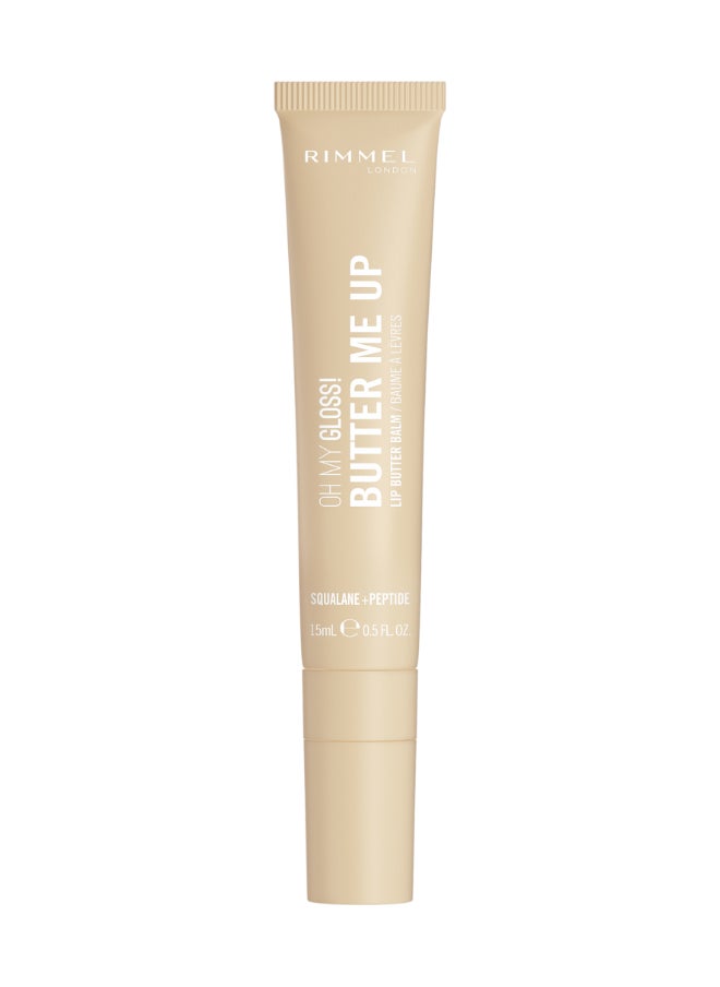 RIMMEL LONDON - Oh My Gloss Butter Me Up Lip Butter Balm - 000 - Vanilla Frost, 15ml - Image 1