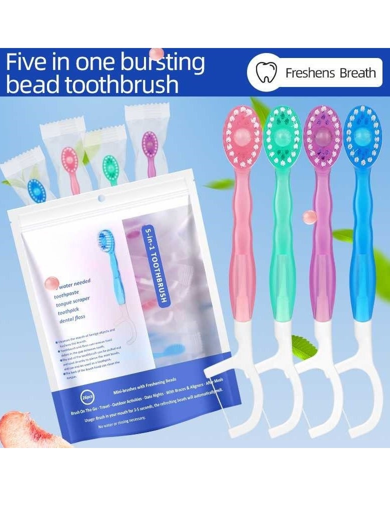 Generic Toothbrush And Toothpaste With Floss26 Pieces  - Image 1