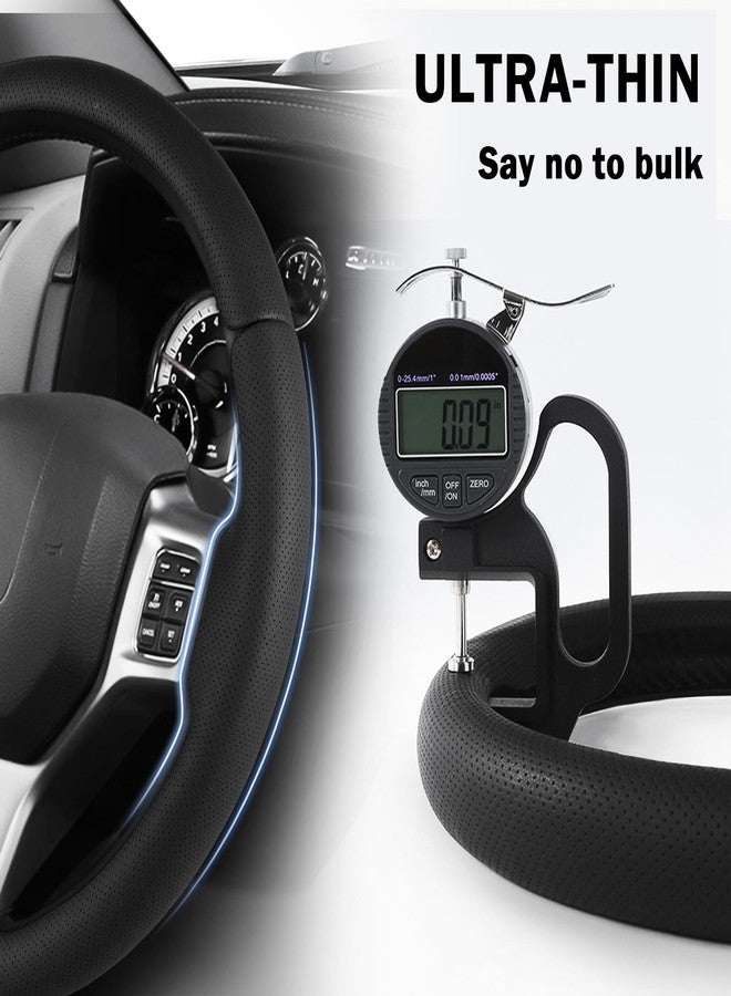 Aotoyou Fit for Ram 1500 Steering Wheel Cover, Car Steering Wheel Cover for Dodge Ram 1500 (2012-2018) 1500 Classic(2019-2023) 2500(2012-2018) 3500(2012-2018) 5500(2012-2018) Accessories (Perforated Black) - Image 4