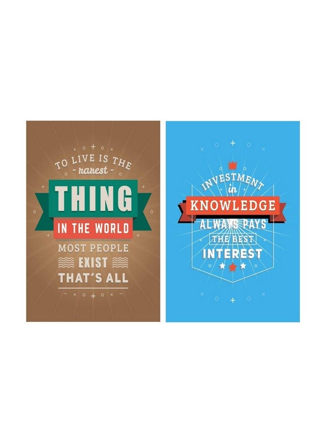 PRINTELLIGENT Quote and motivational poster set of 10 size (45 cm x 30 cm) (H) - Image 2