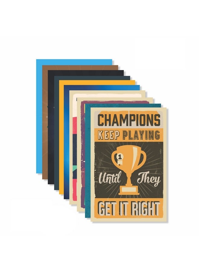 PRINTELLIGENT Quote and motivational poster set of 10 size (45 cm x 30 cm) (H) - Image 1