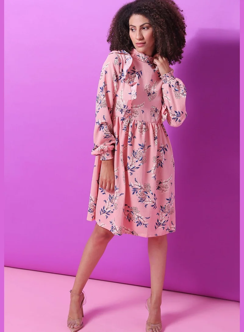 Campus Sutra Floral Print Dress