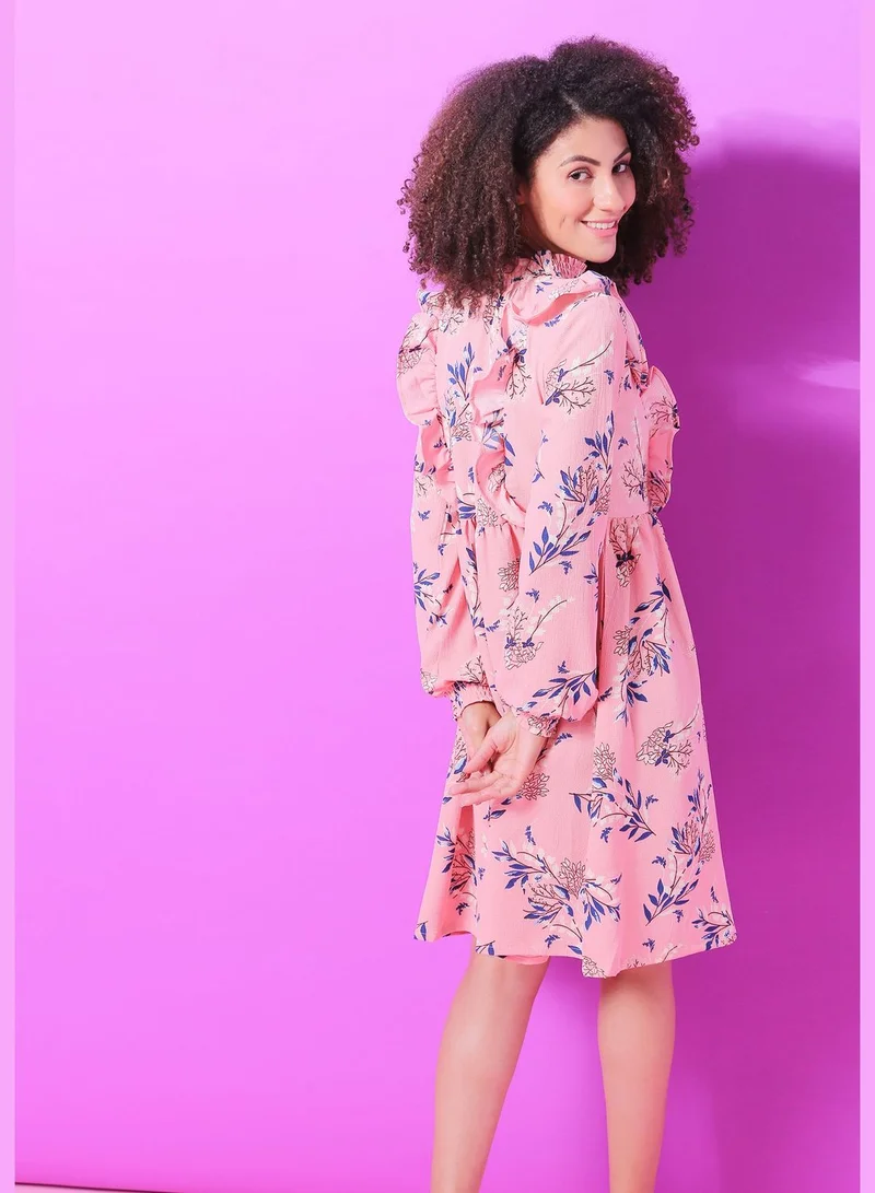 Campus Sutra Floral Print Dress