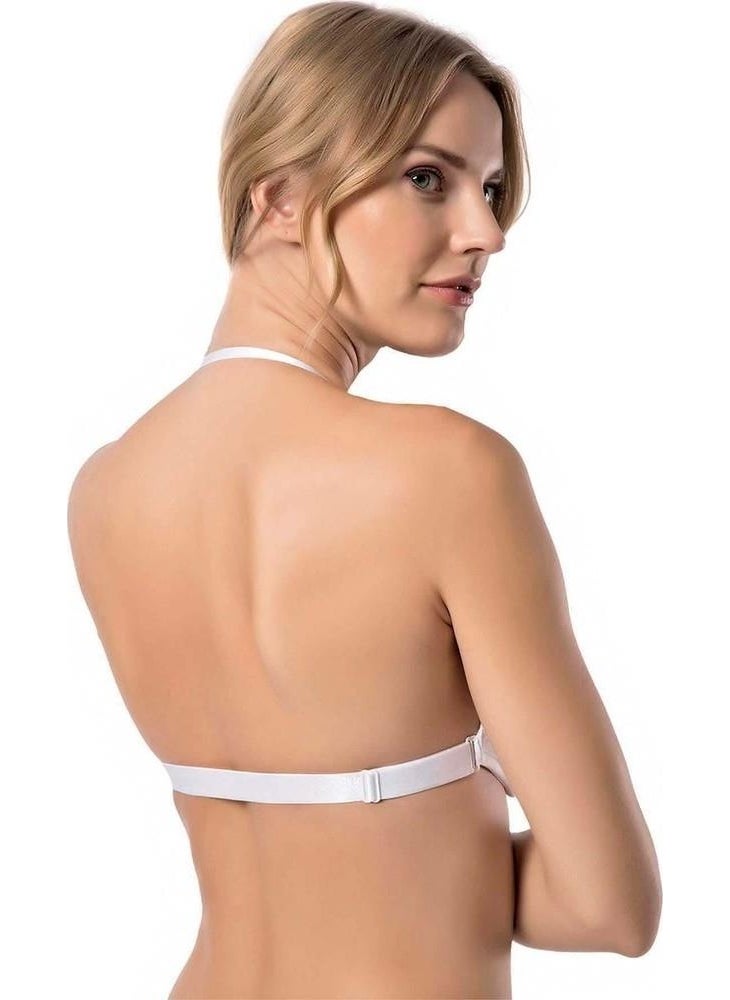 Le Jardin 7042 Halter Neck Transparent Bra  - Image 2