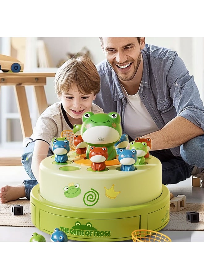 Frog Bounce And Catch Game Toys,Popping Board Games For Kids - Image 2
