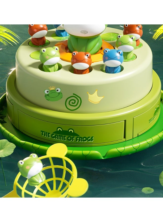 Frog Bounce And Catch Game Toys,Popping Board Games For Kids - Image 3