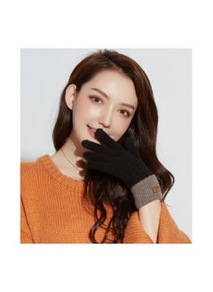 Women's Autumn And Winter Warm Outdoor Windproof Plush Korean Cute Cold Proof Gloves