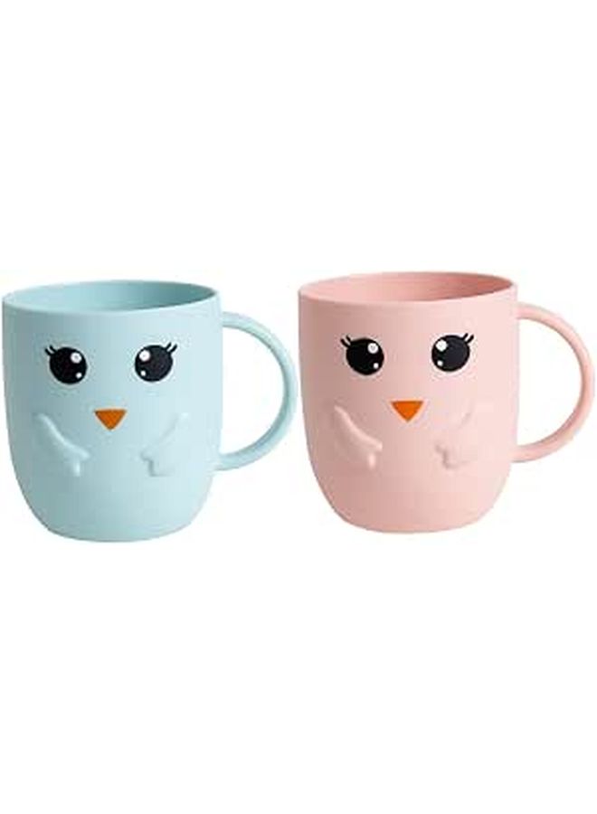 4 Pc Frosted Toothbrush Cups For Boys And Girls Adorable Wash Cups Simple Design - Image 1