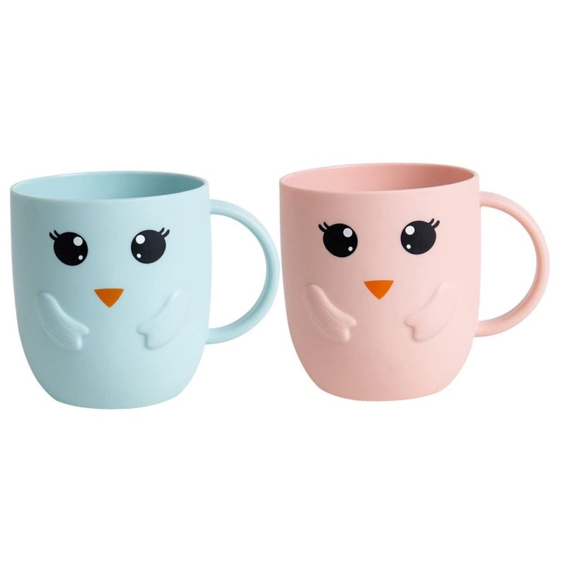 4 Pc Frosted Toothbrush Cups For Boys And Girls Adorable Wash Cups Simple Design - Image 2