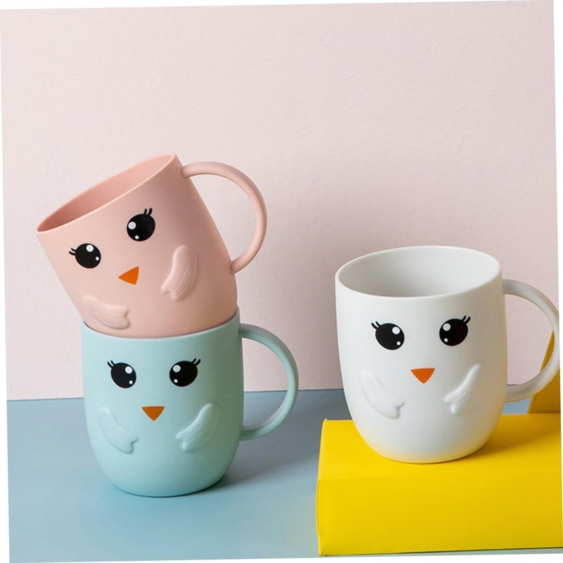 4 Pc Frosted Toothbrush Cups For Boys And Girls Adorable Wash Cups Simple Design - Image 3