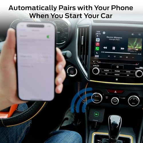 Monster Wireless CarPlay Adapter, Wireless Android Auto Adapter, Convert Wired to Wireless CarPlay & Android Auto, Compact Dongle for Factory Wired CarPlay Cars, USB-C & USB-A Cables Included - Image 3