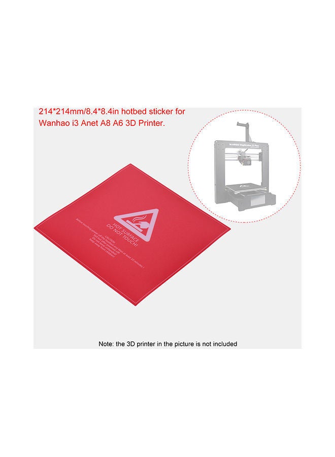NIBEMINENT High Temperature Resistant 3D Printer 8.4x8.4inch Red  - Image 2