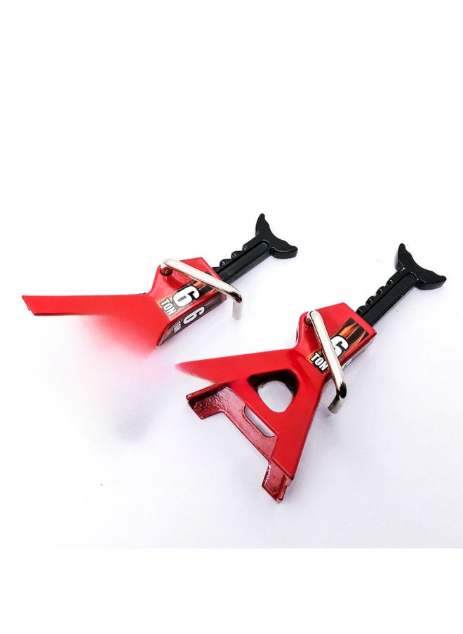 Model Car 6ton 3ton Simulation Jack Mini Metal Repair Frame Manually Adjustable Height-Color:6t Yellow  - Image 4