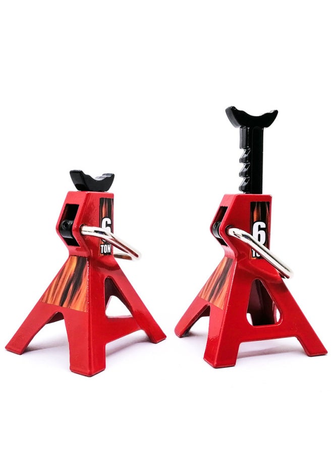 Model Car 6ton 3ton Simulation Jack Mini Metal Repair Frame Manually Adjustable Height-Color:6t Yellow  - Image 1