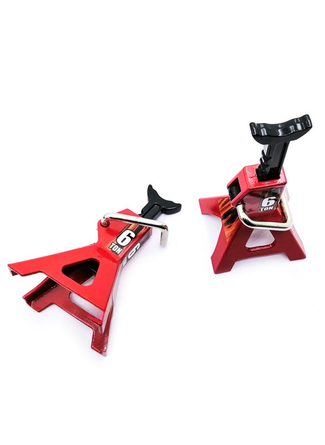 Model Car 6ton 3ton Simulation Jack Mini Metal Repair Frame Manually Adjustable Height-Color:6t Yellow  - Image 3