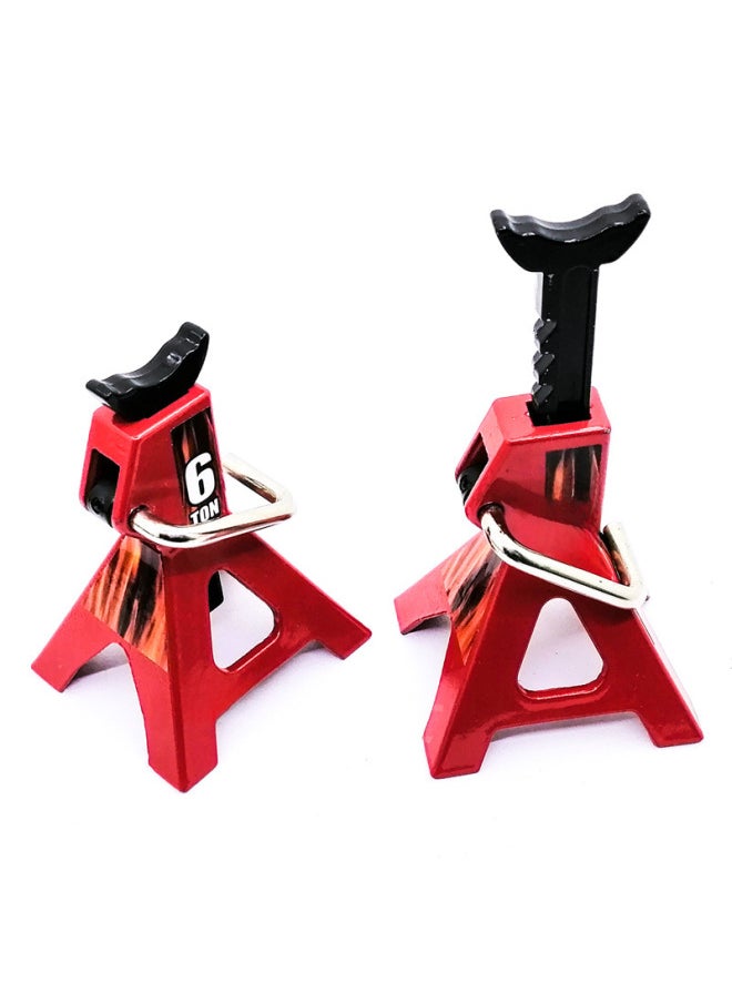 Model Car 6ton 3ton Simulation Jack Mini Metal Repair Frame Manually Adjustable Height-Color:6t Yellow  - Image 2