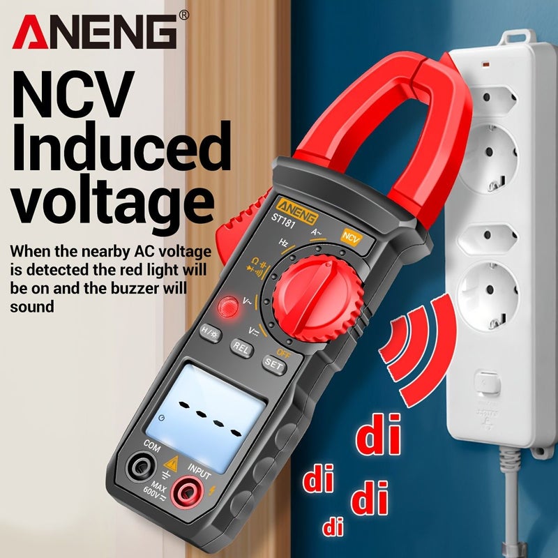 Professional Digital Clamp Meter 400A AC DC Voltmeter 4000 Counts Multimeter NCV Sensor Tester with Intelligent Voltmeter Capacitance Resistance Hertz Duzzer ST181 B18 - Image 1